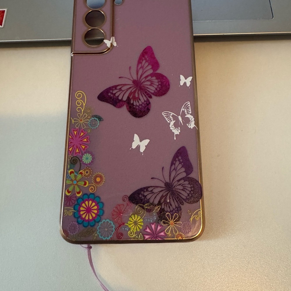 Purple Butterfly Phone Case Samsung S23+